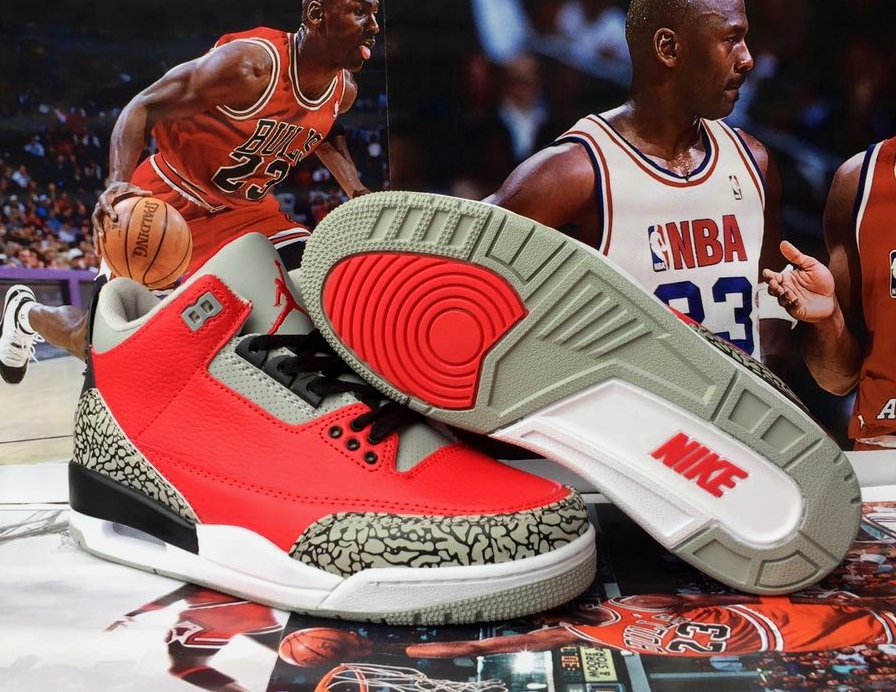 2020 Air Jordan 3 Bred Red Shoes